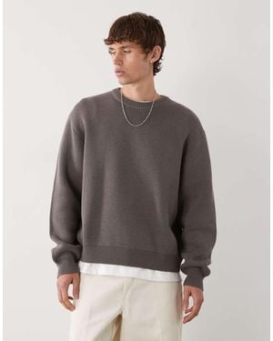 Weekday Maglione Color Talpa Scuro - Grigio