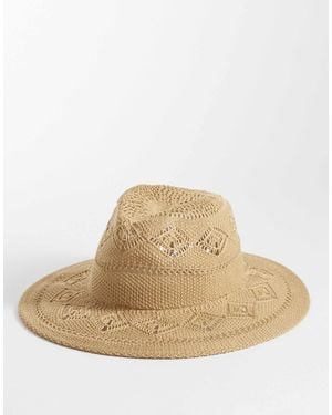 Accessorize – verstaubarer cowboy-hut - Natur