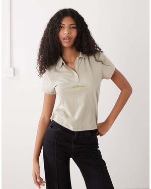 Ed Hardy Broken Hearts Mini Polo Shirt - Grey