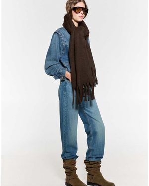 Pull&Bear Sjaal Met Mohair-Look - Blauw