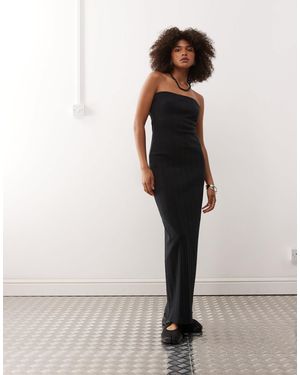 Collusion Multi Channel Detail Maxi Dress in Natural | Lyst