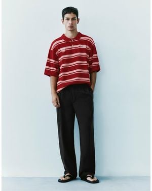 Pull&Bear Pantalon - Rouge