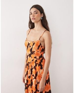 Miss Selfridge Spun Strappy Maxi Dress - Multicolour