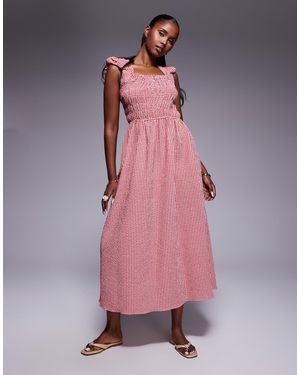 Robe Rose River Island Taille 12 - Neuve Avec étiquettes, Longueur Mollet, Sans Manches