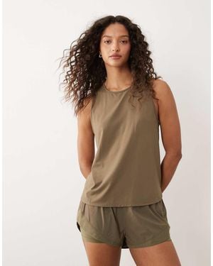 Sweaty Betty Runner's High Tank - Brown