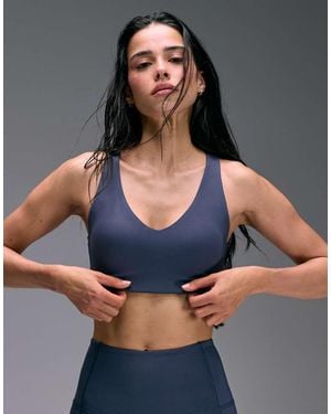 4505 Active Push Up Medium Support Sports Bra - Blue