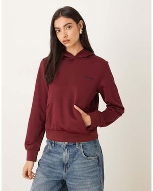 Calvin Klein High Shine Hoodie - Red