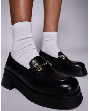 Walk London Cheryl Trim Loafer - Black