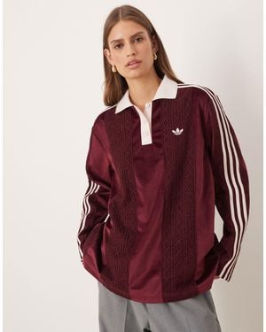 adidas Originals Knitted Polo - Red