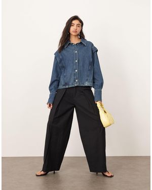 ARRANGE – remi – hose aus leinen - Blau