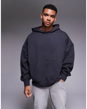 ASOS Premium Heavyweight Extreme Oversized Hoodie 400gsm - Blue