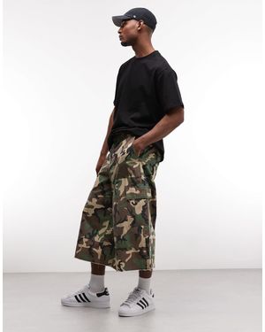 Weekday Oversized Longline Shorts - White