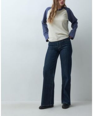 Mango Teen gerade geschnittene jeans - Blau