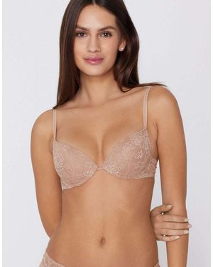Tezenis Los Angeles Lace Super Push-Up Bra - Brown