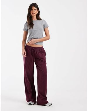 Hollister Cozy Wide Leg Pants - Red