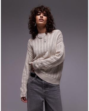 Levi's Crochet Knit Sweater - Gray