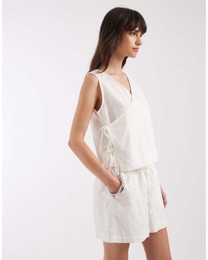 JJXX Co-ord Structured Shorts - White