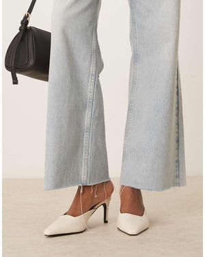 Raid Miko - mules à petit talon - crème - Blanc