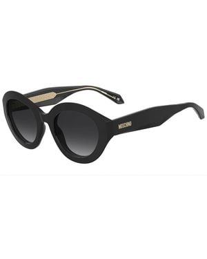 Moschino Cat Eye Sunglasses With Dark Shaded Lenses - Black