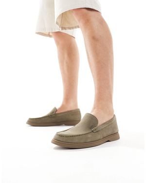 BOSS Boss Sienne Suede Loafers - White