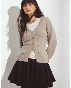 NA-KD Volume Low Waist Mini Skirt - Grey