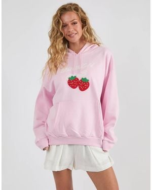 Skinnydip London Brunch Club Hoodie - Pink