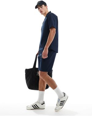 Only & Sons – seersucker-shorts - Blau