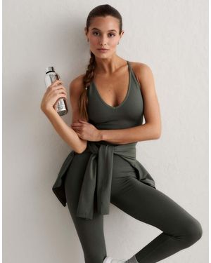 Aim'n Ivy Shape Seamless Cross Back Bralette - Green