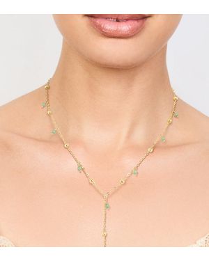 Lovisa Plated Semi Precious Ball Y-Necklace - Natural