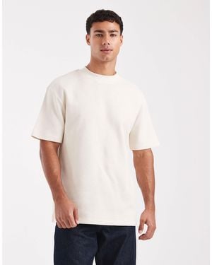 ASOS Relaxed T-shirt With High Neck - White