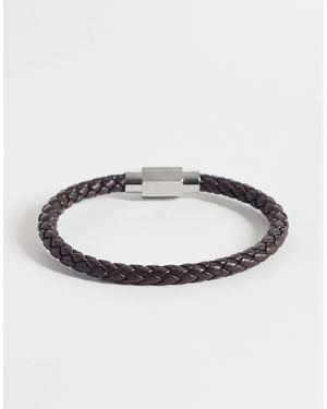 ASOS Armband aus kunstleder mit flechtoptik - Mettallic