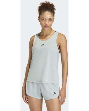 adidas Originals Train Essentials Minimal Branding Racerback Tank Top - White