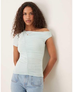 Cotton On Cotton On Nikki Gathered Short Sleeve Top - White