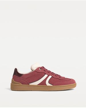 Stradivarius Casual Leather Trainers - Pink