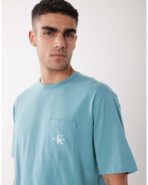 Calvin Klein Icon Cotton Stretch Loungewear T-shirt - Blue