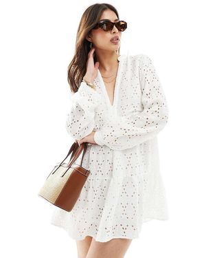 Stradivarius Vestito Corto - Bianco