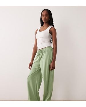 ASOS Asos Design Tall Mix & Match Cotton Pyjama Trouser - Green