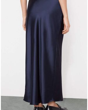 Tezenis Satin Midi Skirt - Blue