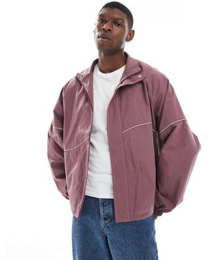 ASOS Oversized Track Jacket - Purple