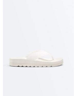 Oysho Platform Sandals - White