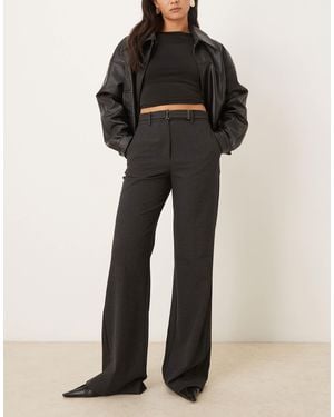 Mango Belted Tailored Trouser - Black