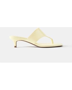 Pull&Bear Riemchensandalen mit absatz - Natur