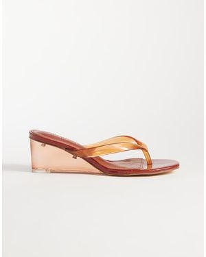 Glamorous Jelly Sandalen Met Sleehak - Roze