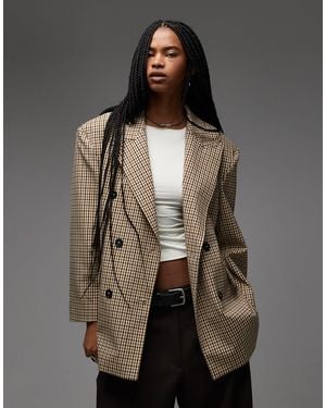 ASOS Double Breasted Oversized Blazer - Gray