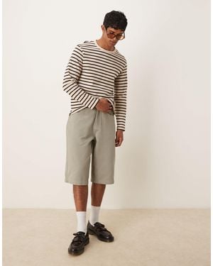 ASOS Asos Desgin Denim Jort - Natural