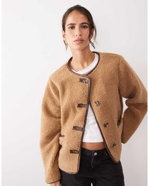 Ralph Lauren Chaqueta Teddy Borg Con Borreguito En Tostado-Marrón - Neutro