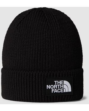 The North Face Tnf Logo Box Cuffed Beanie - Black