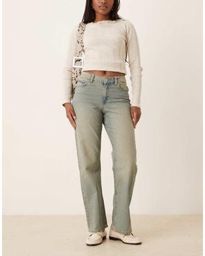 JJXX Seville Loose Mid Rise Jeans - Natural