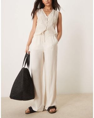 SELECTED Linen Trouser - Natural