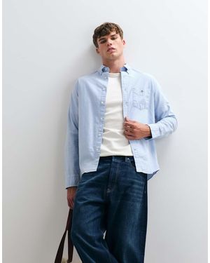 GANT Camicia Oxford Classica Regular Fit Azzurro Chiaro - Blu